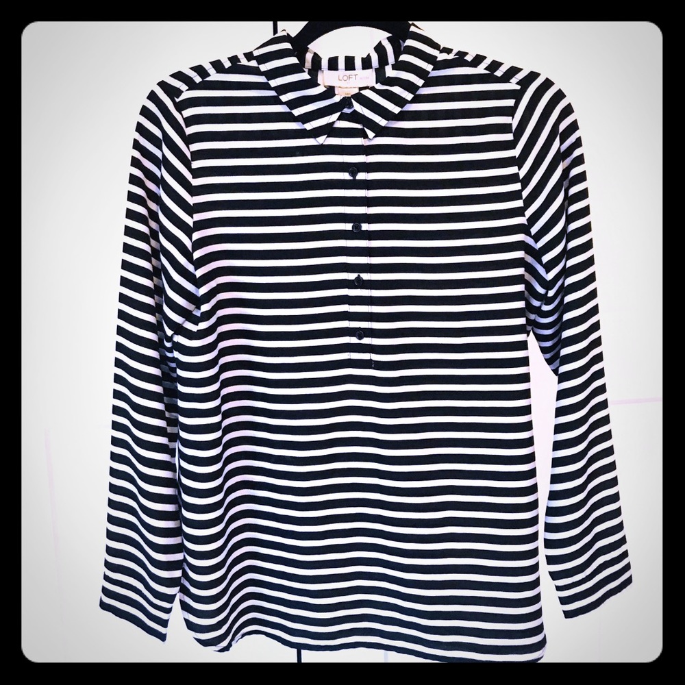 Loft Petite‎ Stripe Blouse